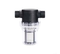 Filtro de agua, paquete de 2 filtros de manguera de jardín de malla 80 con pantalla de acero inoxidable 304 para tanque IBC y adaptador de manguera de polietileno, filtración eficaz de desechos para