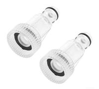 Filtro de agua, paquete de 2 para lavadoras a presión serie K2-K6, filtro de entrada transparente con 3 cm de diámetro, resistencia a altas temperaturas de hasta 60.0 °C, construcción de plástico para
