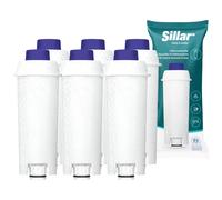 5x Filtro de agua compatible con Delonghi DLS C002 + Descalcificador 500ml We...