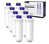 Filtro de agua para cafeteras Delonghi DLSC002, filtro de agua, cartucho de filtro de carbón activo, compatible con Delonghi ECAM, Esam, ETAM, BCO, EC. (8 unidades)