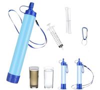 Filtro de agua para exteriores, 1500 l, pajita de camping, filtro de agua, sistema de filtro de agua, senderismo, trekking, viajes, preparación de emergencia