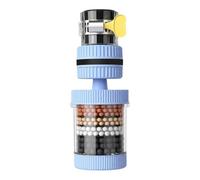 Filtro de agua para grifo 360 grados de extensión del aireador giratorio | Filtro de filtración de 6 capas, grifo para el hogar, hotel, restaurante, baño, ducha, dispensador de agua potable, encimera