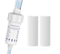 Filtro de agua para grifo, accesorio de limpieza con 2 núcleos intercambiables, ajuste perfecto, filtro de agua para lavabos y electrodomésticos, para apartamento, alquiler y casa