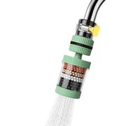 Filtro de agua para grifo aireador de grifo giratorio 360° con boquilla | Filtración 6 para purificador de agua sobre grifo para bebidas, ducha, baño, restaurante, hotel, mostrador