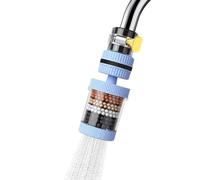 Filtro de agua para grifo aireador giratorio 360 mezclador | Filtro de 6 para grifo empotrable para ducha, baño, restaurante, hotel, casa, fregadero de cocina