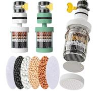 Filtro de agua para grifo, filtro de agua de carbón activado, purificador de agua, grifo de cocina, elimina el cloro fluorado, filtro de agua de carbón activado de metal pesado (2)