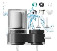 Filtro de agua para grifo, filtro de grifo de acero inoxidable premium, filtro de grifo para el hogar, cocina, filtro de agua para el grifo, puede eliminar plomo, cloro, arena, metales pesados (gris)