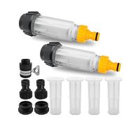 Filtro de agua para manguera de jardín, prefiltro, adaptador rápido para lavadora a presión de 3/4 pulgadas
