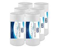 Filtro de agua para toda la casa de flujo completo de 10 pulgadas, 10 pulgadas, 1 micra bien combinado con RFC-BBSA, W15-PR, WFHD13001B, GXWH35F, GXWH30C, HF45-10BLBK10PR y AP817, paquete de 6