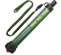 Filtro de agua personal de 2000 l, sistema de filtraci?n de agua que elimina el 99,9 % de bacterias, filtro de 0,01 micrones, pajita para beber agua p