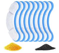Filtro de Agua Potable para Mascotas, Filtros de Fuente Mascotas Triple, Eliminación Cabello y Escombros, Carbono Activado por Caparazón, Resina Intercambio Iónico, 8 Piezas, Mantenga a su