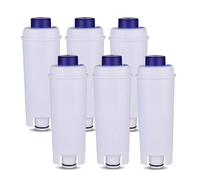 Filtro de agua suave for cafetera DeLonghi, compatible con DLS C002, DLSC002, SER 3017 y SER3017.(6pcs)