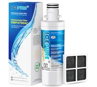 Filtro de agua y filtro de aire para refrigerador ICEPURE LT1000P, LT1000PC, MDJ64844601, Kenmore 46-9980, 9980, ADQ74793501, ADQ74793502 y LT120F, 1 paquete