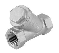 Filtro De Agua Y Gas Acero Inoxidable 1/2 Pulgada Rosca PT DN15 (1/2 Pulgada) Para Instalaciones Industriales Y Domésticas