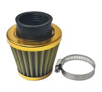 Filtro de aire amarillo universal de 1.5 pulgadas para GY6 50cc QMB139 para Taotao para Sunl para BMS para lanza para ciclomotor Wildfire Scooter para Predator 212cc GX200 196cc Motor Mini Bike Go