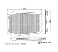 BLUE PRINT ADBP250040 Filtro de aire