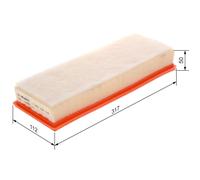 FILTRÓ DE AIRE BOSCH 1 457 433 160 Para CITROËN, PEUGEOT, SUZUKI