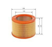 Filtro De Aire Bosch 1457433544 para Citroën Peugeot