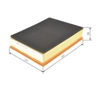 Filtro De Aire Bosch 1457433703 para Mercedes Benz Mercedes Benz Mercedes Benz