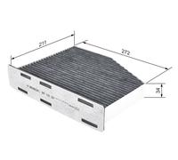 Filtro de aire BOSCH AUDI A3 (8P1) 1.2 TSI 1 987 432 597