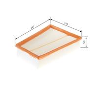 Filtro de aire BOSCH F 026 400 138 para RENAULT