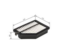 Filtro De Aire BOSCH F 026 400 161 Para HONDA