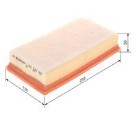 Filtro de aire BOSCH para CITROËN C5 II (RC_) 1.6 HDi (RC8HZB) 1 457 433 327