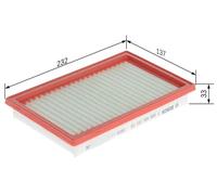 Filtro de aire BOSCH para F 026 400 101