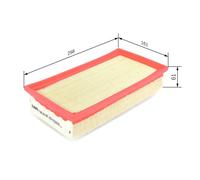Filtro de aire BOSCH para F 026 400 433