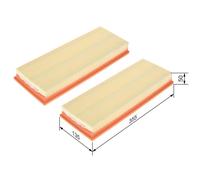 Filtro de aire BOSCH para MERCEDES-BENZ CLASE C (W203) C 230 (203.052) 1 457 ...