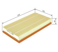 BOSCH 1 457 433 642 Filtro de aire para VOLVO V70 I (875, 876) 850 Kombi (855)