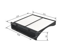 Bosch M2262 - Filtro de habitáculo Estándar