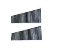 Filtro de aire Cartucho de filtro aire acondicionado externo compatible con para Audi A4 Q5 A5 S5 OEM No. 8KD 819 439 A 8KD819439(2 Filters)