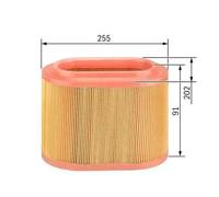 Filtro de aire Cartucho filtrante 1 457 433 311 BOSCH para DACIA RENAULT