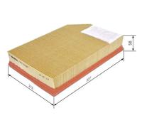 Filtro de aire Cartucho filtrante 1 457 433 587 BOSCH para VOLVO XC90 I