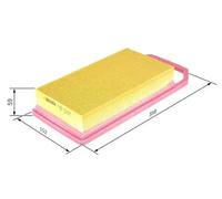 Filtro de aire Cartucho filtrante 1 457 433 591 BOSCH para PEUGEOT CITROËN