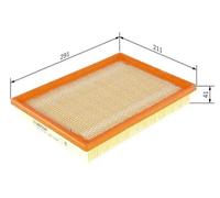 Filtro de aire Cartucho filtrante 1 987 429 189 BOSCH para JEEP CHEROKEE
