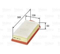 Filtro de aire Cartucho filtrante 585017 VALEO para PEUGEOT CITROËN TOYOTA