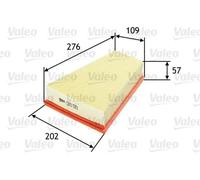 Filtro de aire Cartucho filtrante 585019 VALEO para PEUGEOT CITROËN