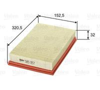 Filtro de aire Cartucho filtrante 585057 VALEO para FORD TRANSIT Autobús