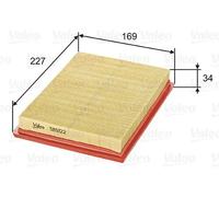 Filtro de aire Cartucho filtrante 585122 VALEO para NISSAN SUBARU HONDA RENAULT