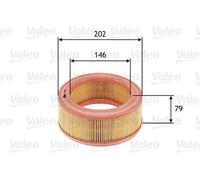 Filtro de aire Cartucho filtrante 585642 VALEO para RENAULT 4 6 8 10 ESTAFETTE