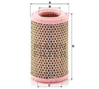 Filtro de aire Cartucho filtrante C 1150 MANN-FILTER para SKODA RAPID 100 1000MB