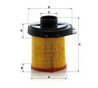 Filtro de aire Cartucho filtrante C 1468 MANN-FILTER para CITROËN PEUGEOT TALBOT