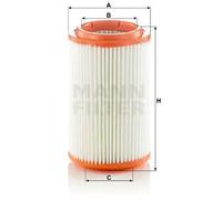 Filtro de aire Cartucho filtrante C 16 007 MANN-FILTER para KIA K2900