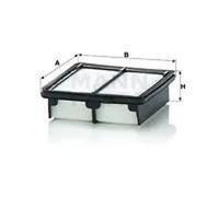Filtro de aire Cartucho filtrante C 17 016 MANN-FILTER para HONDA JAZZ III