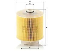 Filtro de aire Cartucho filtrante C 17 137 x MANN-FILTER para AUDI A6 C6