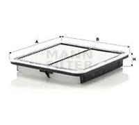 Filtro de aire Cartucho filtrante C 2201 MANN-FILTER para SUBARU XV FORESTER