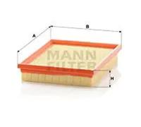 Filtro de aire Cartucho filtrante C 2256 MANN-FILTER para OPEL CORSA B TIGRA