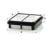 Filtro de aire Cartucho filtrante C 2337 MANN-FILTER para SUZUKI VITARA